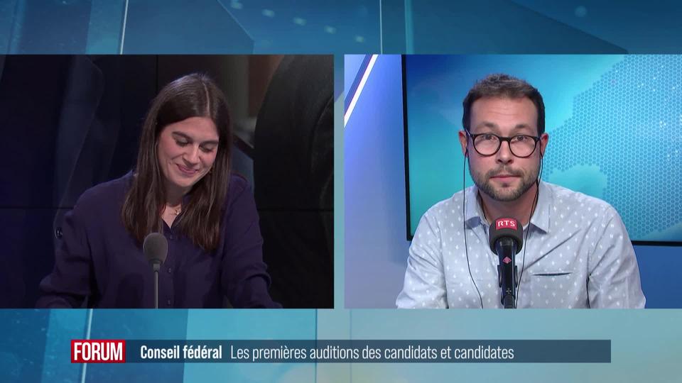 Conseil fédéral: les premières auditions des candidats et candidates