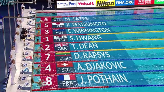 1-2, 200m freestyle messieurs: Antonio Djakovic (SUI) finit 4e