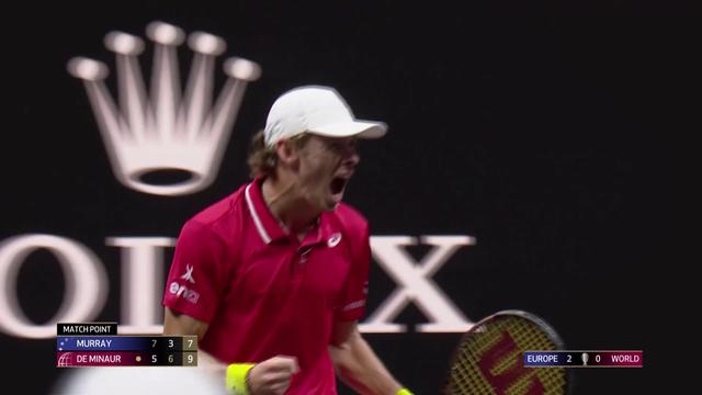 Londres (GBR), A. Murray (GBR) – A. De Minaur (AUS) (7-5, 3-6, 7-10): victoire de l’Australien qui ramène l’équipe Monde à 1-2