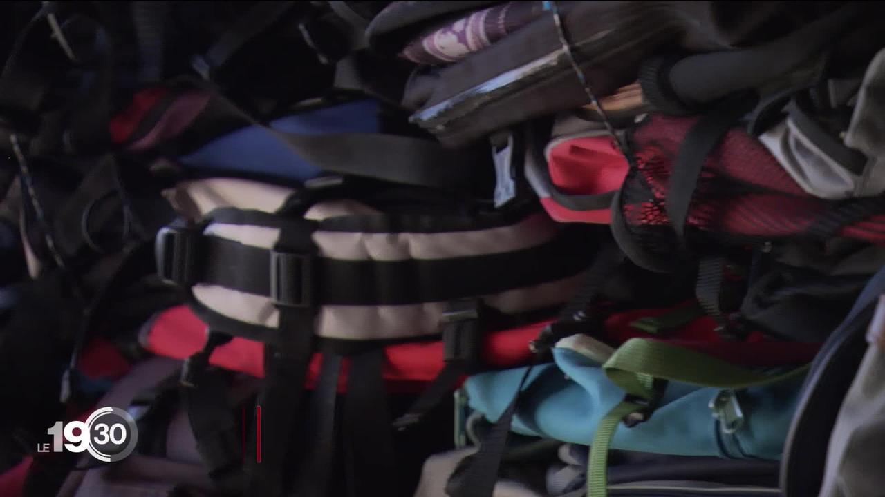 Quelques 2'000 sacs à dos collectés en suisse romande pour aider les migrants en Grèce