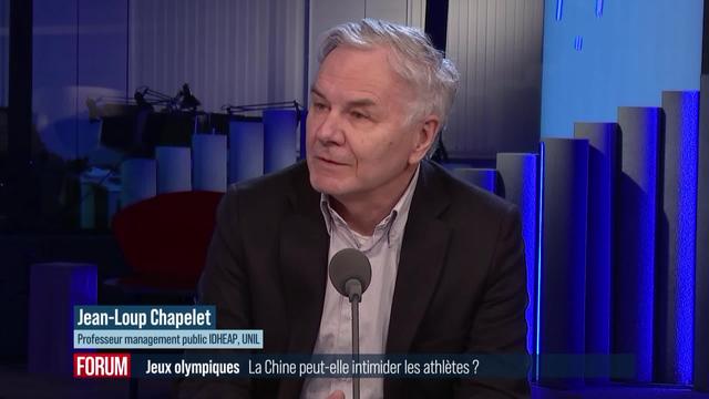 La Chine menace les athlètes olympiques qui se mobiliseraient politiquement: interview de Jean-Loup Chappelet