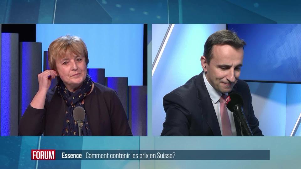 Comment contenir les prix de l'essence en Suisse? Débat entre Brigitte Crottaz et Sydney Kamerzin