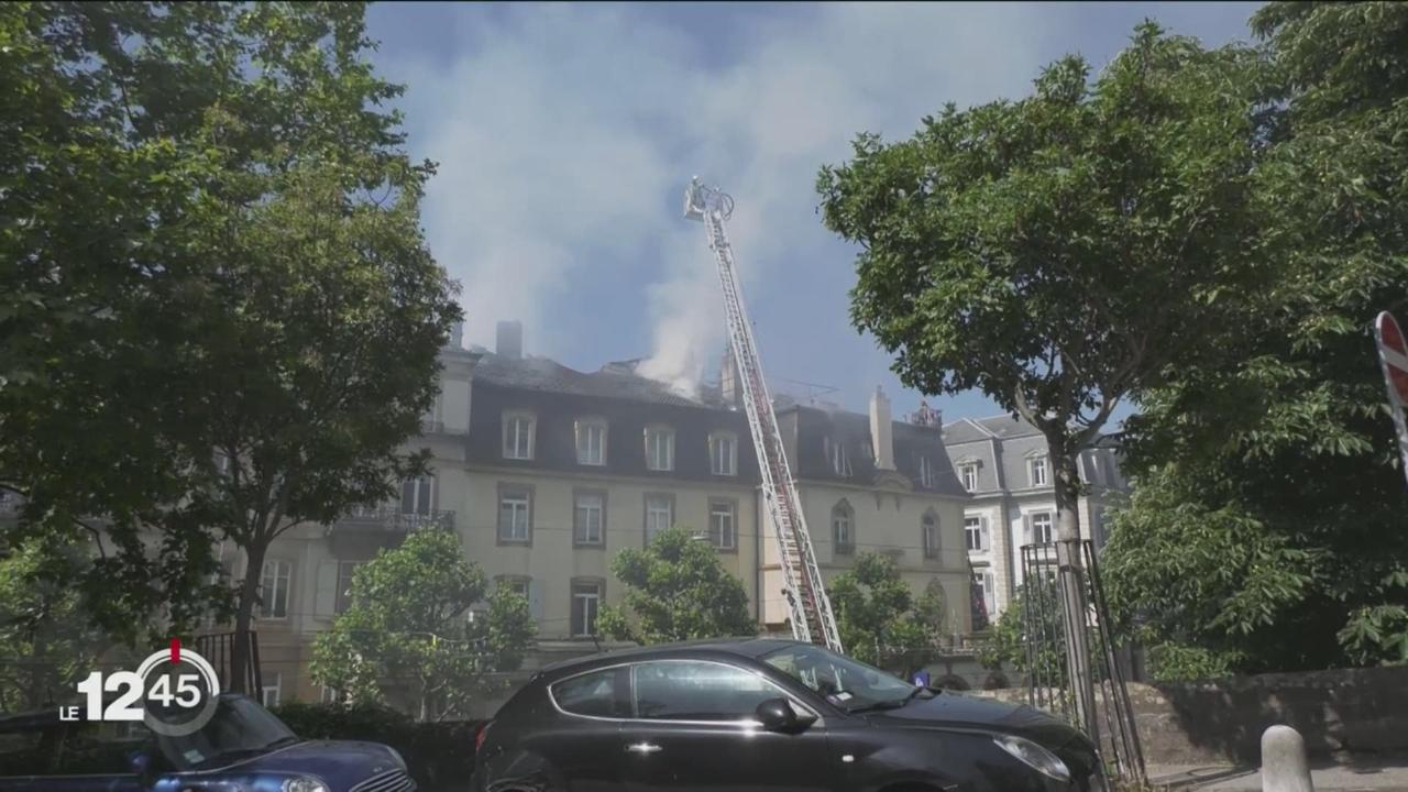 Important incendie dans le centre-ville de Neuchâtel