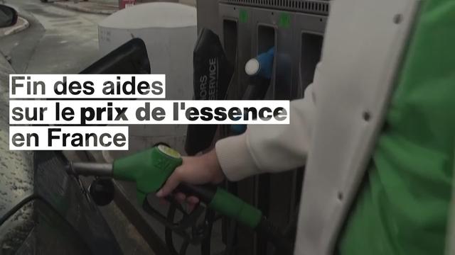 Fin des aides sur le prix de l'essence en France