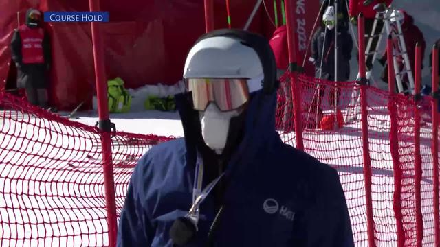 Ski alpin, descente messieurs: le 3e entraînement est annulé à cause du vent qui est dangereux pour les skieurs