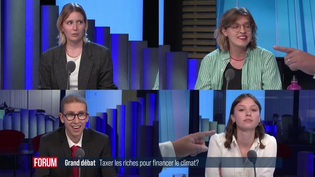 Le grand débat: taxer les riches pour financer le climat?