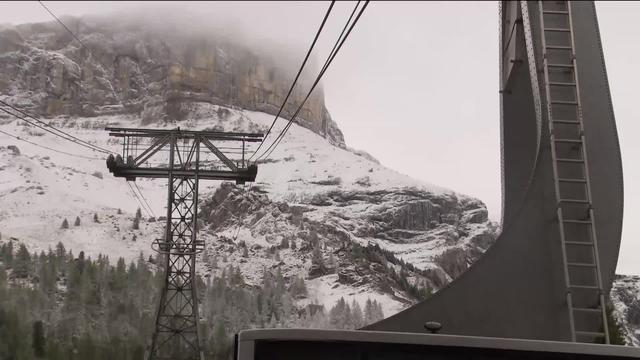 Le glacier 3000 en feu