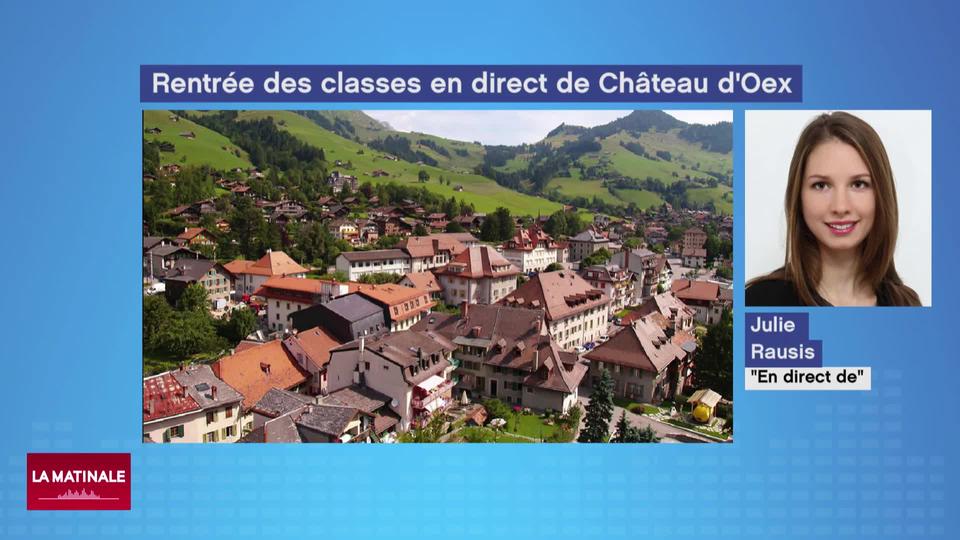 En direct de Château-d’Oex (vidéo) -  La rentrée des classes d’élèves ukrainiens réfugiés