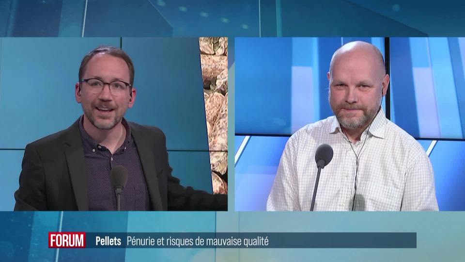 Pénurie et envolée du prix des pellets, ces granulés de bois utilisés pour le chauffage en Suisse: interview de Patrick Schmutz