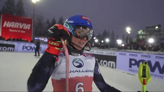 Levi (FIN), slalom dames, 2e manche: Mikaela Shiffrin (USA) s'impose