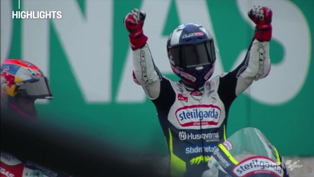 RTS Sport - Automobilisme - Web Only - 2022GP de Sepang, Moto 3 (#19): McPhee (GBR) s'impose devant Sasaki (JAP) 2e et Garcia (ESP) 3e