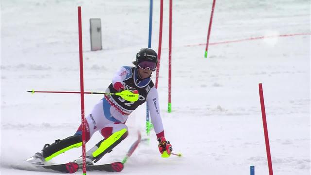 Garmisch (GER), slalom messieurs, 1re manche: Sandro Simonet (SUI) 7e