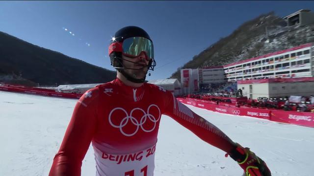 Slalom messieurs, 1re manche: Loïc Meillard (SUI)