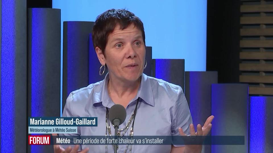 La météo annonce une période de forte chaleur: interview de Marianne Giroud Gaillard