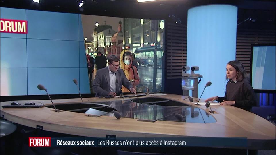 La Russie bloque l'accès à Instagram