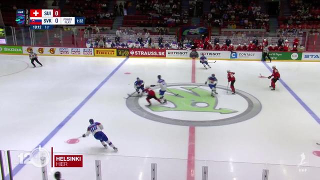 Hockey sur glace: la Suisse a battu la Slovaquie 5 à 3. Quatrième succès d'affilée
