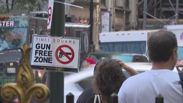 Les armes à feu sont désormais interdites sur Times Square