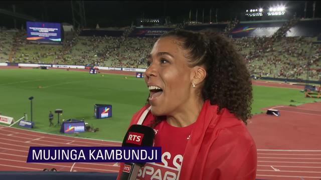 16.08 - 100m, finale dames: l’interview de la vice-championne d’Europe Kamdundji