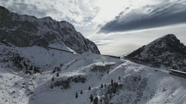 Des premières neiges aux Rochers-de-Naye