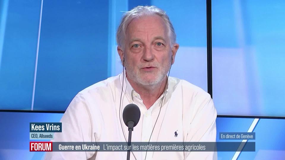 La guerre en Ukraine impacte les matières premières agricoles: interview de Kees Vrins