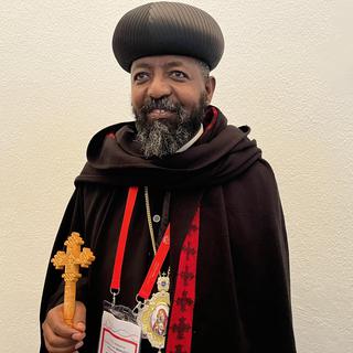 Archevêque Diyonasiyos Tedia Mengistu de l'Eglise orthodoxe éthiopienne [RTSReligion - Gabrielle Desarzens]