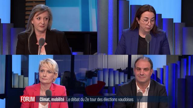 Le grand débat (vidéo) - Climat, mobilité: 2e tour des élections vaudoises