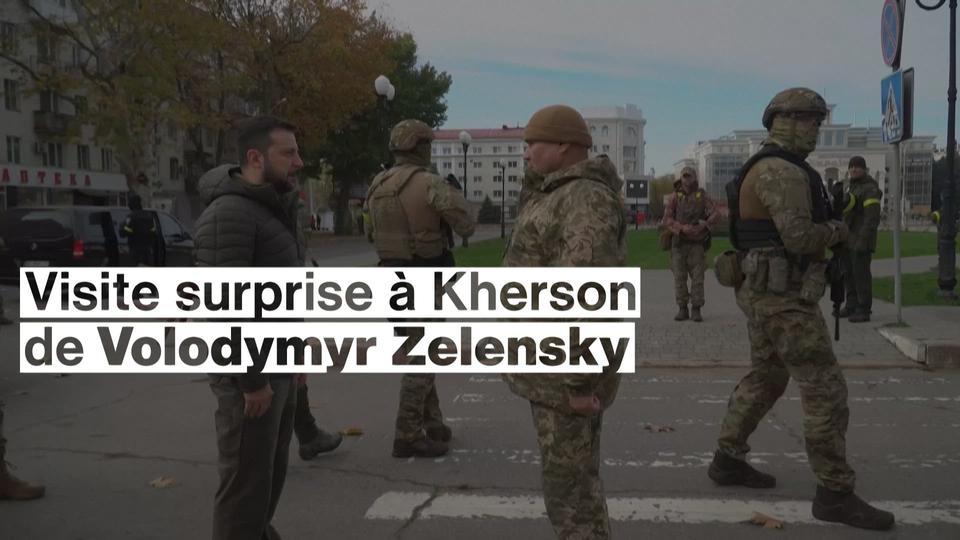 Visite surprise de Zelensky à Kherson