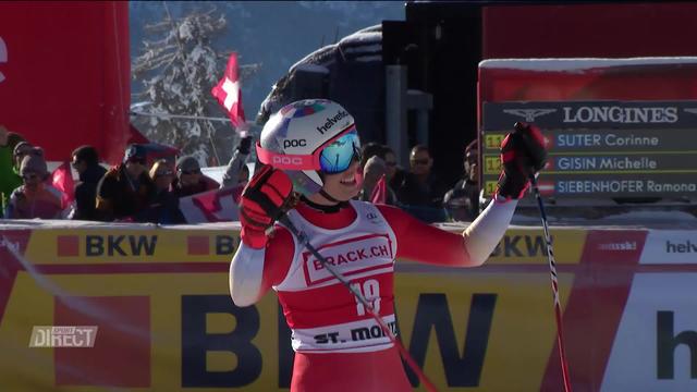 St-Moritz (SUI), descente dames: le passage de Michelle Gisin (SUI)