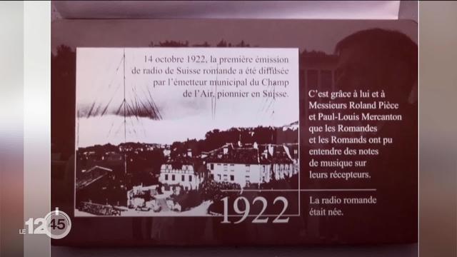 Une plaque commémorative a été posée samedi sur les hauts de Lausanne, à l'occasion de la commémoration des 100 ans de la radio en Suisse romande