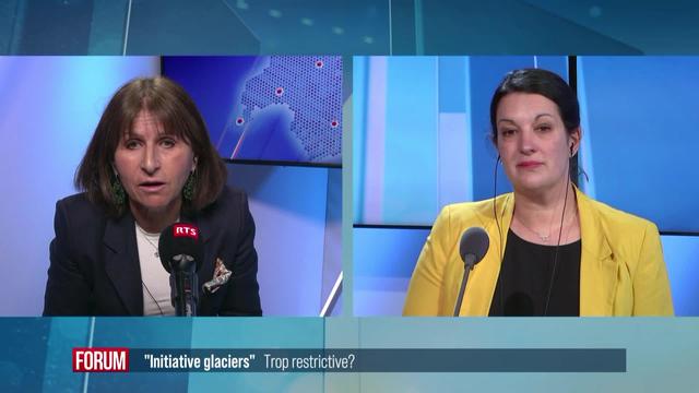 Initiative pour les glaciers: débat entre Christine Bulliard-Marbach et Delphine Klopfenstein