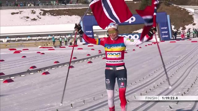Oslo (NOR), Mass Start dames: Therese Johaug (NOR) s'impose à domicile
