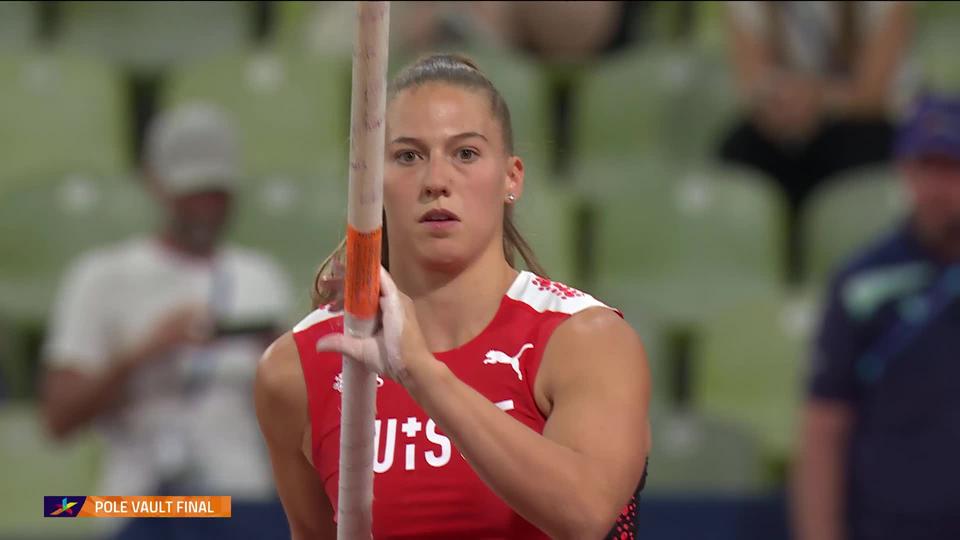 Athlétisme, saut à la perche dame: Angelica Moser (SUI) s’arrête avec un saut à 4m55