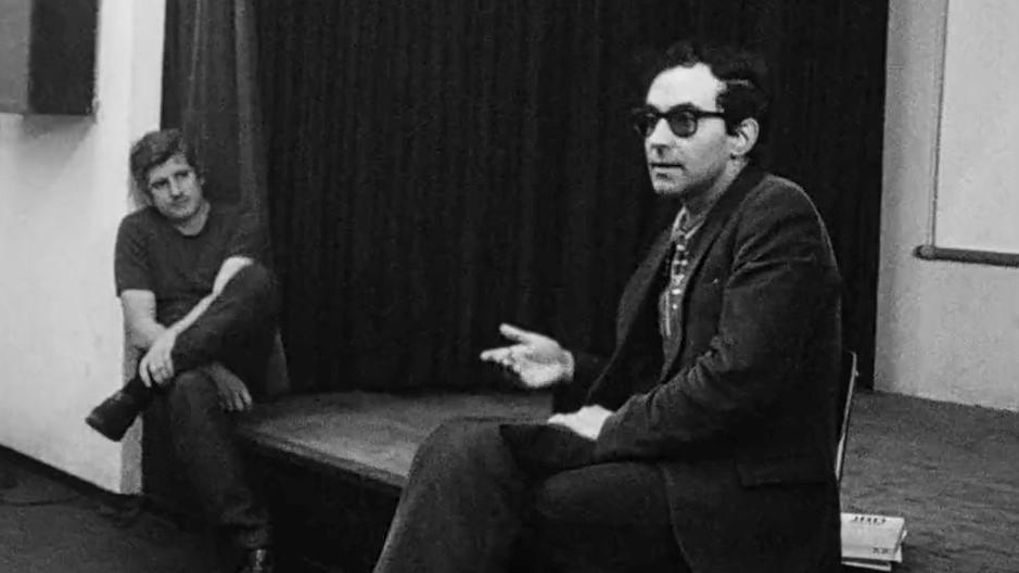 Jean-Luc Godard en 1971 à Genève.