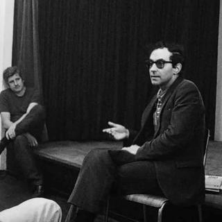 Jean-Luc Godard en 1971 à Genève.