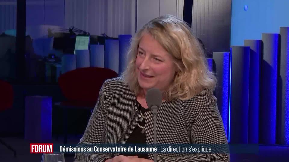 La direction s'explique sur les démissions au Conservatoire de Lausanne: interview de Noémie Robidas