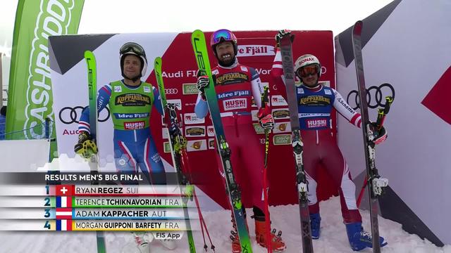 Idre Fjäll (SWE), skicross, finale messieurs: magnifique victoire de Ryan Regez (SUI)