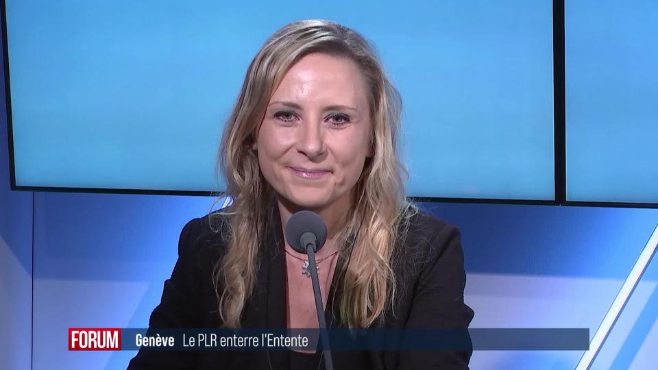 Le PLR genevois rompt son alliance avec l'Entente: interview de Natacha Buffet-Desfayes