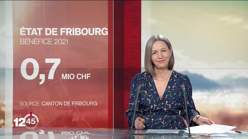 Canton de Fribourg: bénéfice de 0,7 million en 2021