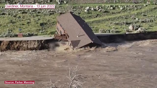 De violents orages causent d'importants dégâts dans le parc national de Yellowstone