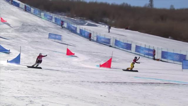 Snowboard, géant parallèle, dames: Julie Zogg (SUI) éliminée de justesse en 1-8 de finale