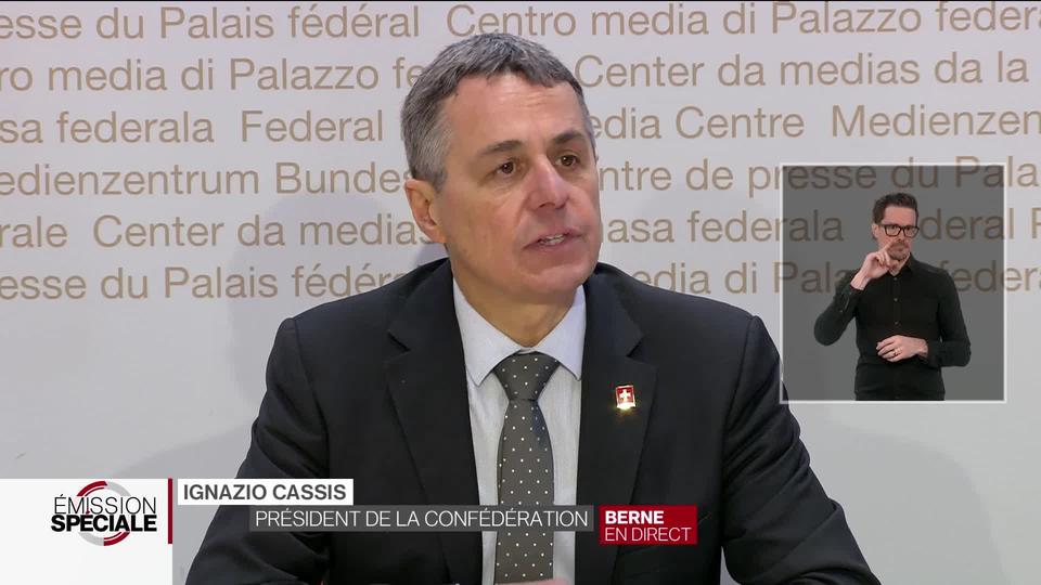 La déclaration d'Ignazio Cassis lors de la conférence de presse du 16 février 2022