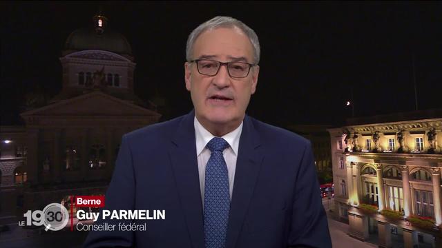 Guy Parmelin : "Nous sommes dans une situation relativement favorable, mais nous restons prudents"