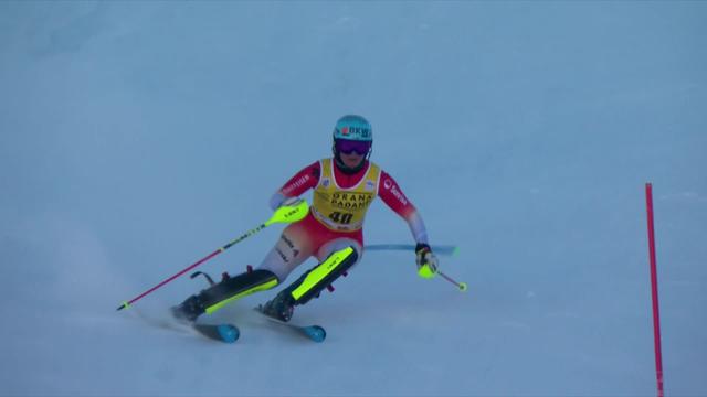 Sestrières (ITA), Slalom dames, 2e manche: la seconde manche de Elena Stoffel (SUI)