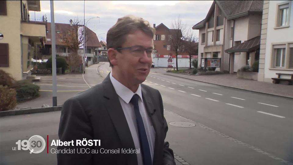 Portrait des candidats au Conseil fédéral, l'UDC Albert Rösti est grand favori