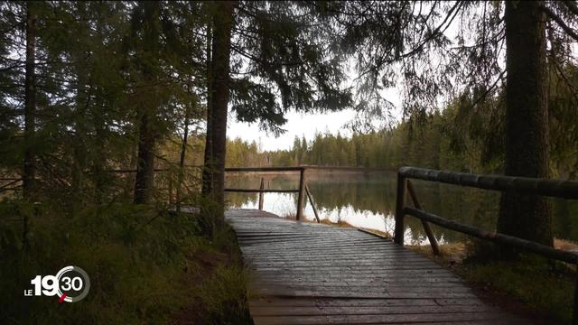 L'étang de la Gruère, décor féerique pour une ballade de Noël