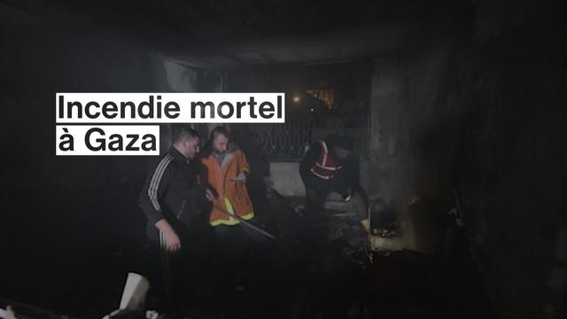 Un important incendie a ravagé un immeuble dans la bande de Gaza