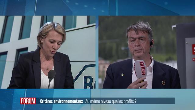 Critères environnementaux au même niveau que les profits dans les entreprises? Interview d’André Hoffmann