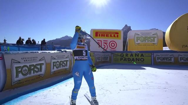 Cortina d'Ampezzo (ITA), Super G dames: victoire d'Elena Curtoni (ITA)