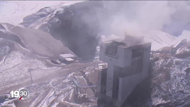 Le mystère demeure sur le départ de feu d’un restaurant au Glacier 3000. L'incendie est désormais complètement éteint