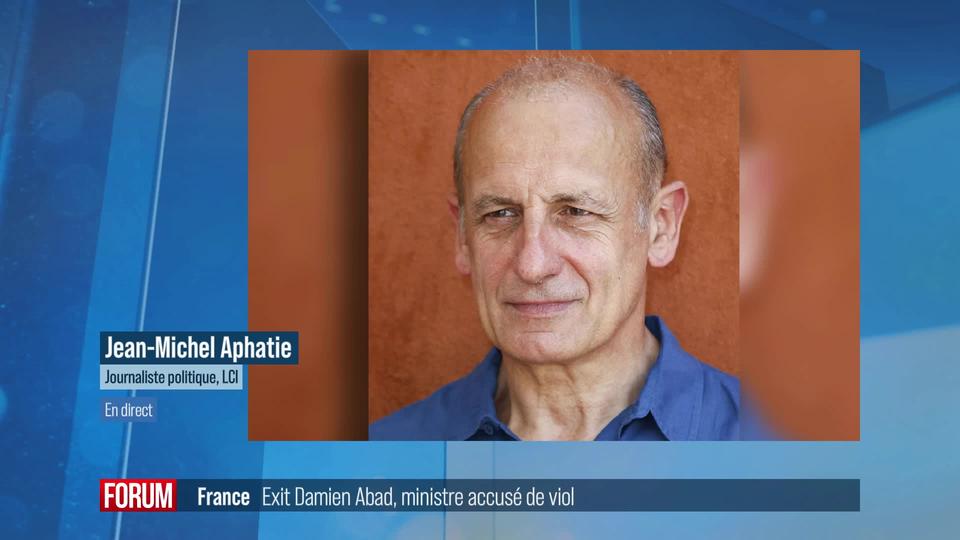 Le ministre Damien Abad accusé de tentative de viol est évincé: interview de Jean-Michel Aphatie